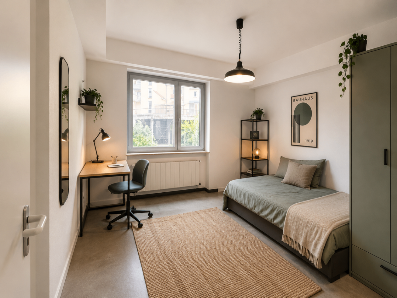 Beispielansicht eines Studentenapartments