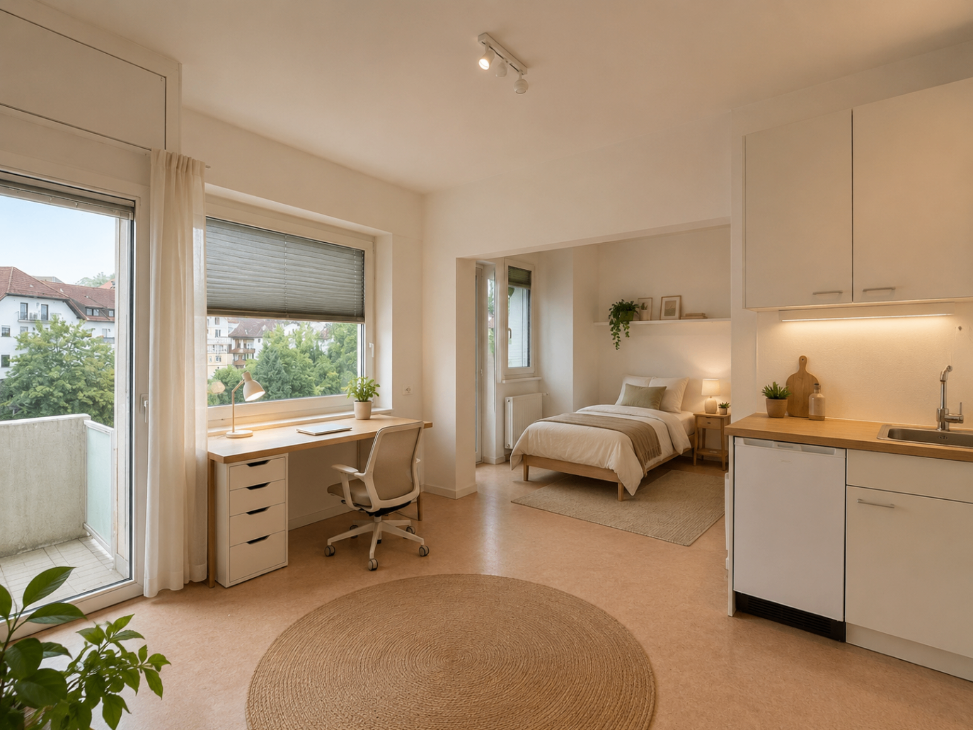 Eigene Küche in der Seniorenwohnung